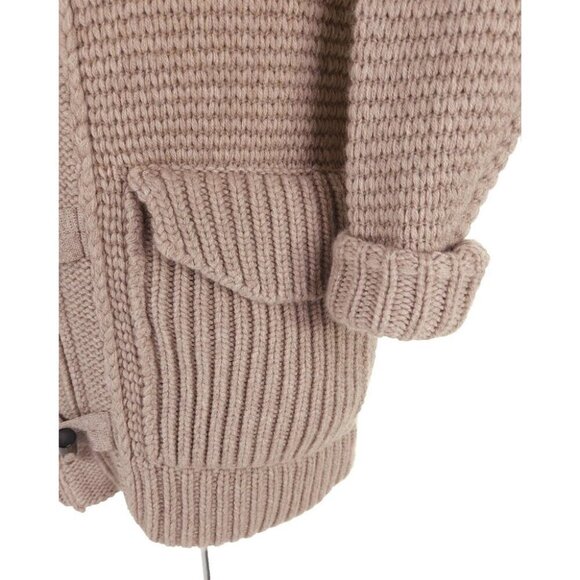 Ballantyne Short Montgomery Toggle Cashmere Cardigan 46 US 36 S Mens Beige $2685 - Picture 4 of 13